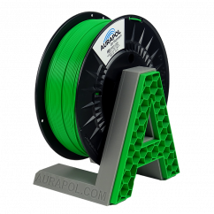Filament AURAPOL / PLA HT110 / GREEN / 1,75 mm / 1 kg.