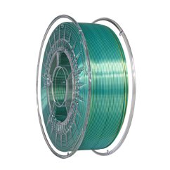 Filament DEVIL DESIGN / PLA SILK DUAL / STUDENĚ ZELENÁ + ZLATÁ / 1,75 mm / 1 kg.
