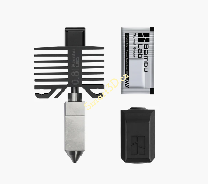 Hotend with hardened steel nozzle 0.8mm