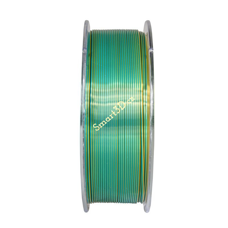Filament DEVIL DESIGN / PLA SILK DUAL / STUDENO ZELENÁ + ZLATÁ / 1,75 mm / 1 kg.