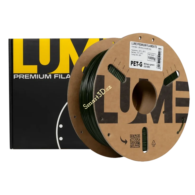 Filament LUME / PETG / VOJENSKÁ ZELENÁ / 1,75 mm / 1 kg