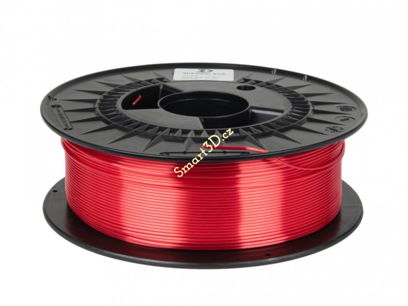 Filament 3D POWER / SILK / RED / 1,75 mm / 1 kg.