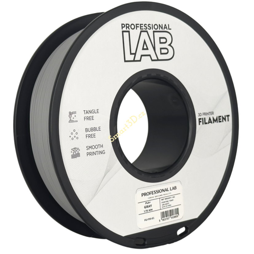 Filament PROFESSIONAL LAB / PLA+ / GRAY / 1,75 mm / 1 kg
