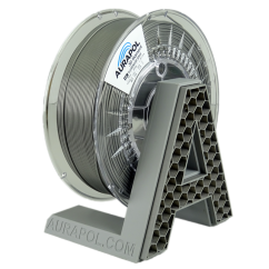 Filament AURAPOL / ASA / ALUMINIUM GREY / 1,75 mm / 850g.