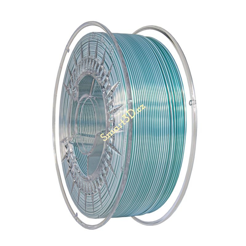 Filament DEVIL DESIGN / PLA SILK DUAL / STUDENO ZELENÁ + BIELA / 1,75 mm / 1 kg.