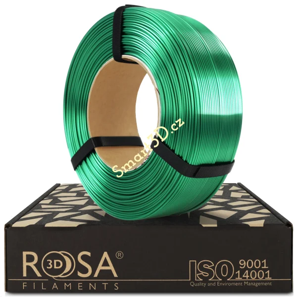 ReFill ROSA3D / PLA SILK / EMERALD GREEN / 1,75 mm / 1 kg