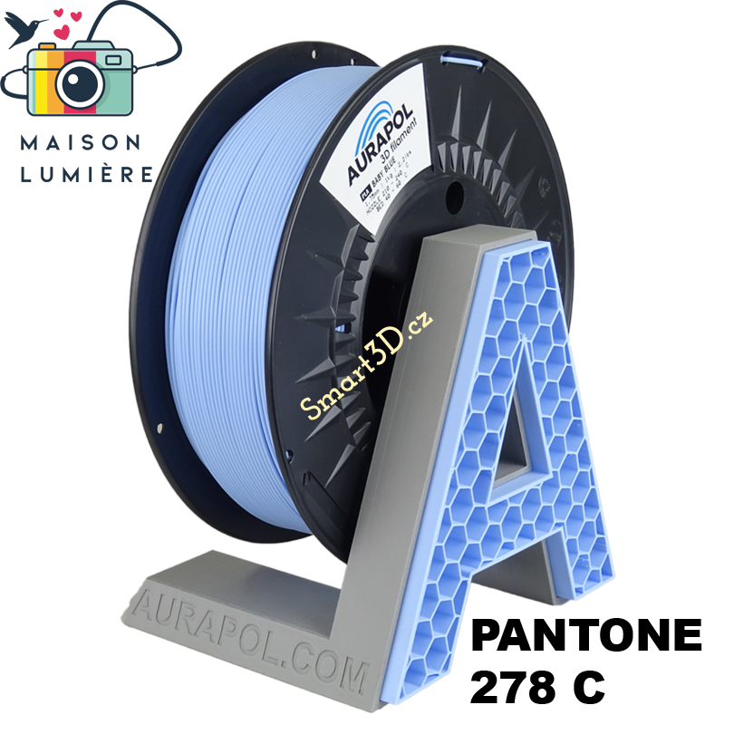 Filament AURAPOL / PLA / BABY BLUE / 1,75 mm / 1 kg.