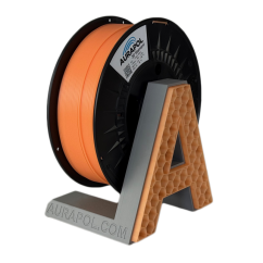Filament AURAPOL / PLA / PEACH FLAME PARTIALY TRANSPARENT / 1,75 mm / 1 kg.