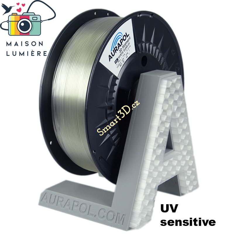 Filament AURAPOL / PLA / MYSTIC CLEAR UV / 1,75 mm / 1 kg.