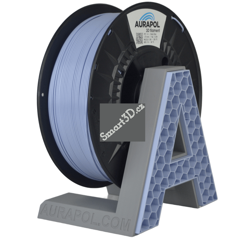 Filament AURAPOL / PETG / MODRÁ "BABY" / 1,75 mm / 1 kg.