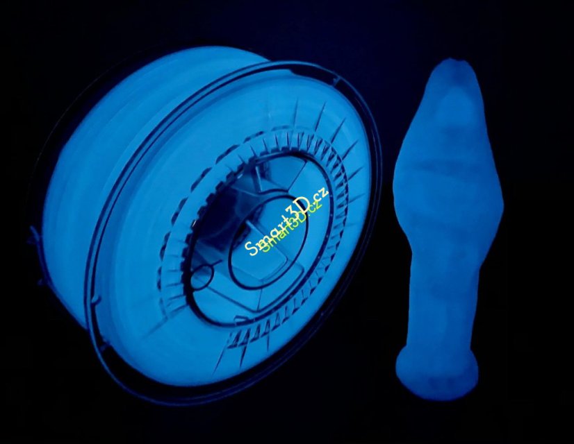 Filament DEVIL DESIGN / PLA / GLOW IN THE DARK BLUE  / 1,75 mm / 0,33 kg.