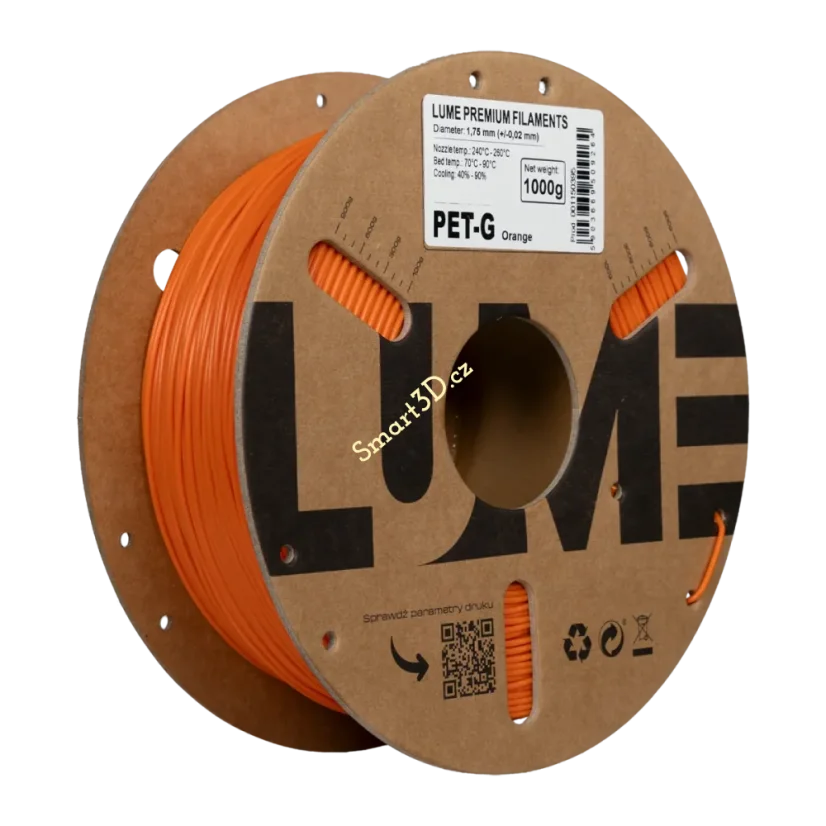 Filament LUME / PETG / ORANŽOVÁ / 1,75 mm / 1 kg