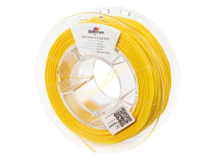 Filament SPECTRUM / S-FLEX 85A / ŽLUTÁ "BAHAMA" / 1,75 mm / 0,25 kg