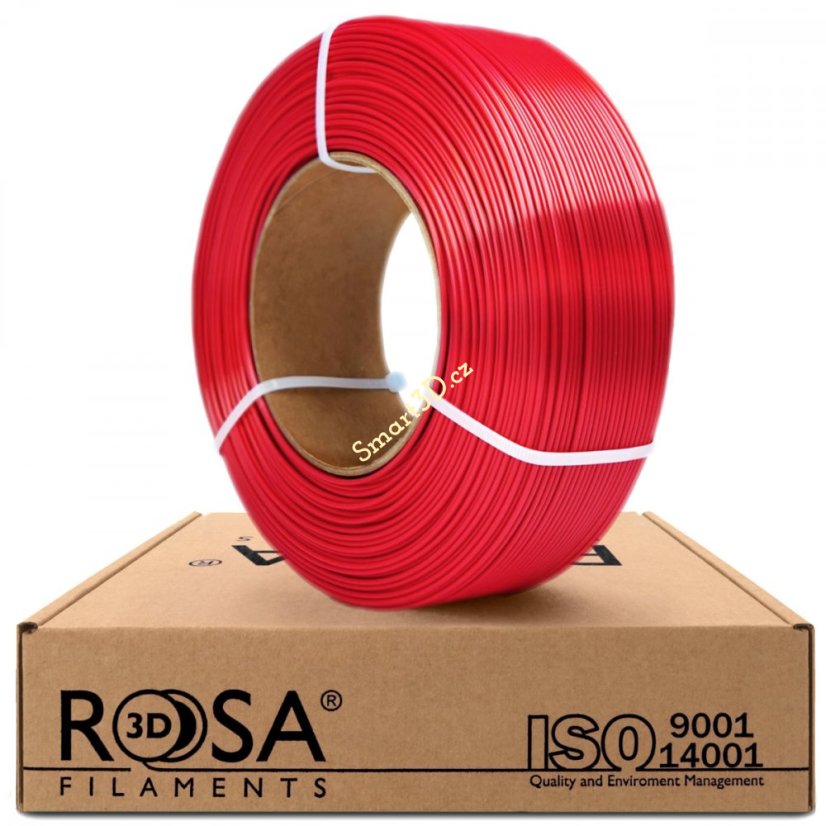 ReFill ROSA3D / PLA SILK / ČERVENÁ / 1,75 mm / 1 kg