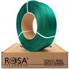 ReFill ROSA3D / PLA Starter / SATÉNOVĚ ZELENÁ "EMERALD" / 1,75 mm / 1 kg