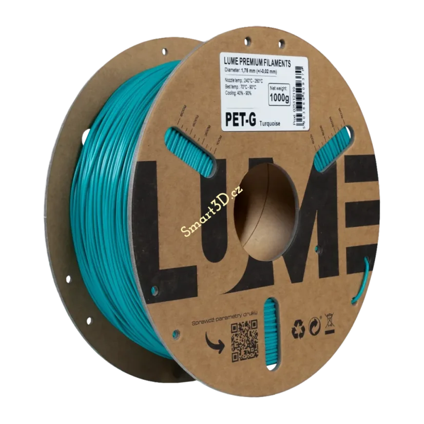 Filament LUME / PETG / TYRKYSOVÁ / 1,75 mm / 1 kg