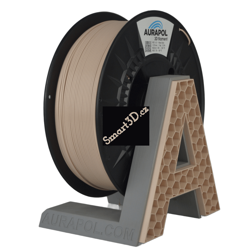 Filament AURAPOL / PETG / ROSE DUST / 1,75 mm / 1 kg.