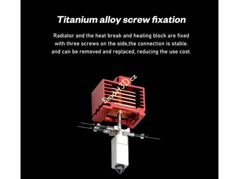 Hotend pro Bambulab s výměnnými tryskami TZ 3.0 - pro řadu X1
