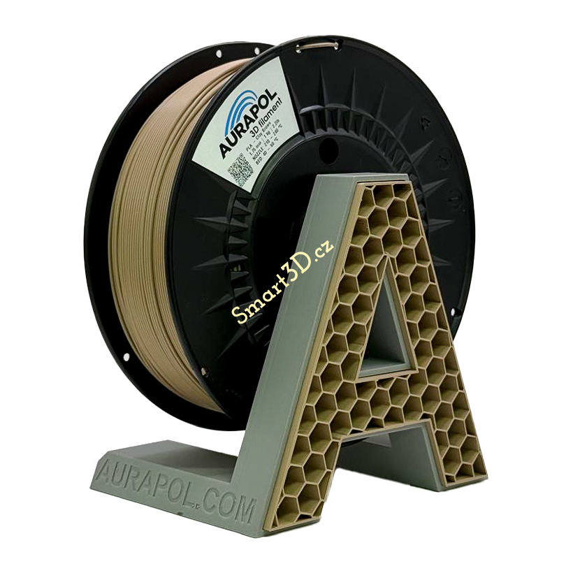 Filament AURAPOL / PLA / CLAY BROWN / 1,75 mm / 1 kg.