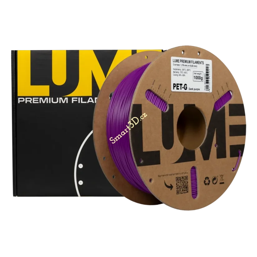 Filament LUME / PETG / TMAVĚ FIALOVÁ / 1,75 mm / 1 kg