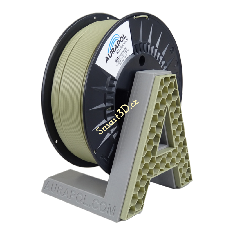 Filament AURAPOL / PLA / OLIVOVÝ PUDR / 1,75 mm / 1 kg.