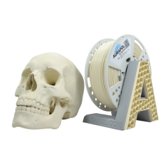 Filament AURAPOL / PLA / BÍLÁ "SKELETON" / 1,75 mm / 1 kg.