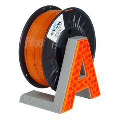 Filament AURAPOL / ASA / SIGNÁLNÍ ORANŽOVÁ / 1,75 mm / 850g.