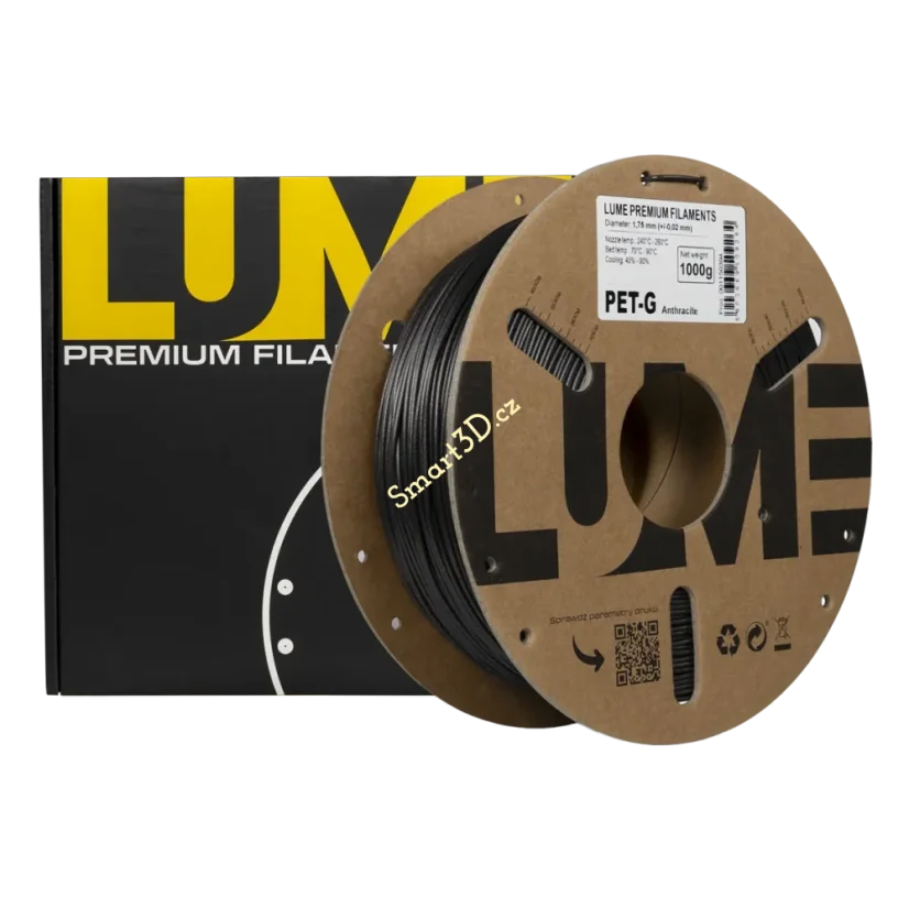 Filament LUME / PETG / ANTHRACITOVÁ / 1,75 mm / 1 kg
