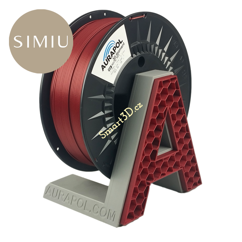 Filament AURAPOL / PLA / ROYAL RED / 1,75 mm / 1 kg.