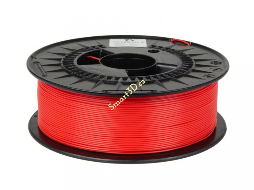 Filament 3D POWER / Basic PETG / ČERVENÁ / 1,75 mm / 1 kg.