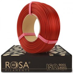 ReFill ROSA3D / PLA Starter / SATÉNOVĚ ČERVENÁ "JASPER" / 1,75 mm / 1 kg