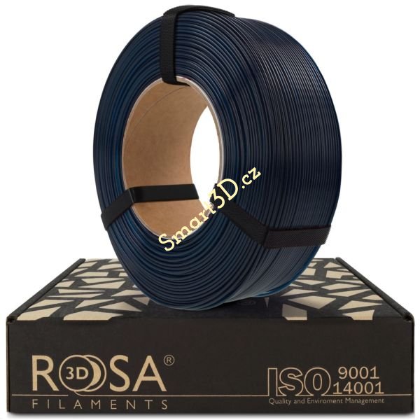 ReFill ROSA3D / PCTG / MODRÁ TRANSPARENTNÍ "NAVY" / 1,75 mm / 1 kg