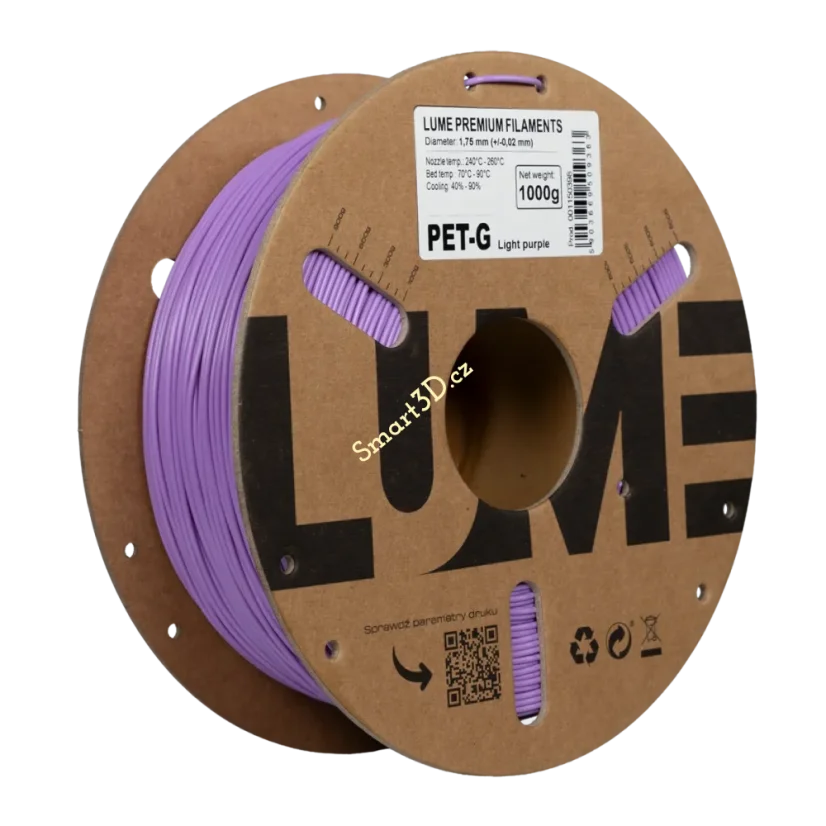 Filament LUME / PETG / SVĚTLE FIALOVÁ / 1,75 mm / 1 kg