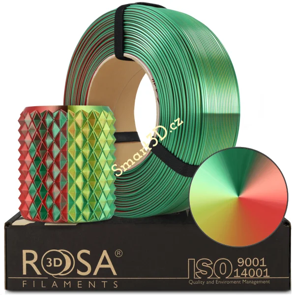 ReFill ROSA3D / PLA MAGIC SILK / XMAS / 1,75 mm / 1 kg ReFill ROSA3D / PLA MAGIC SILK / XMAS / 1,75 mm / 1 kg