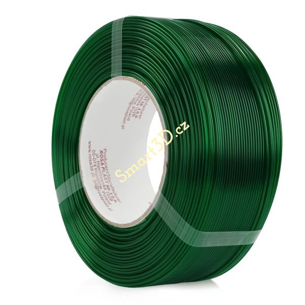 ReFill ROSA3D / PETG Standard HS / LAHVOVĚ ZELENÁ TRANSPARENTNÍ / 1,75 mm / 1 kg
