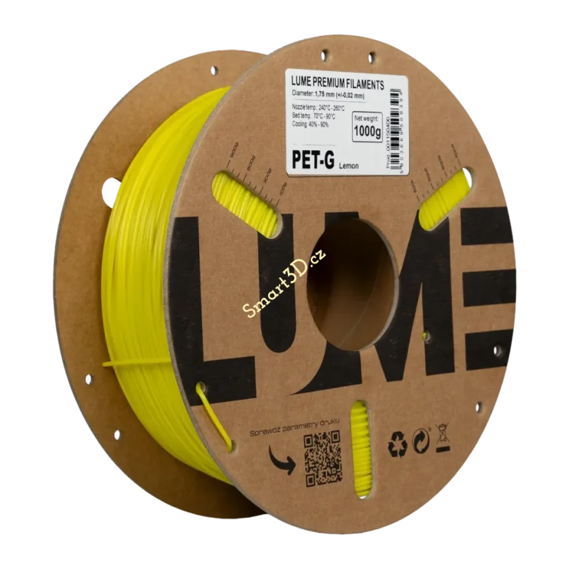 Filament LUME / PETG / CITRONOVÁ / 1,75 mm / 1 kg