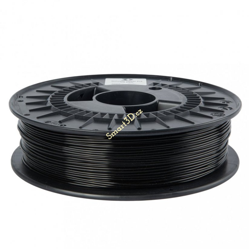 Filament 3D POWER / Hyper PLA / INKOUSTOVĚ ČERNÁ / 1,75 mm / 0,75 kg.