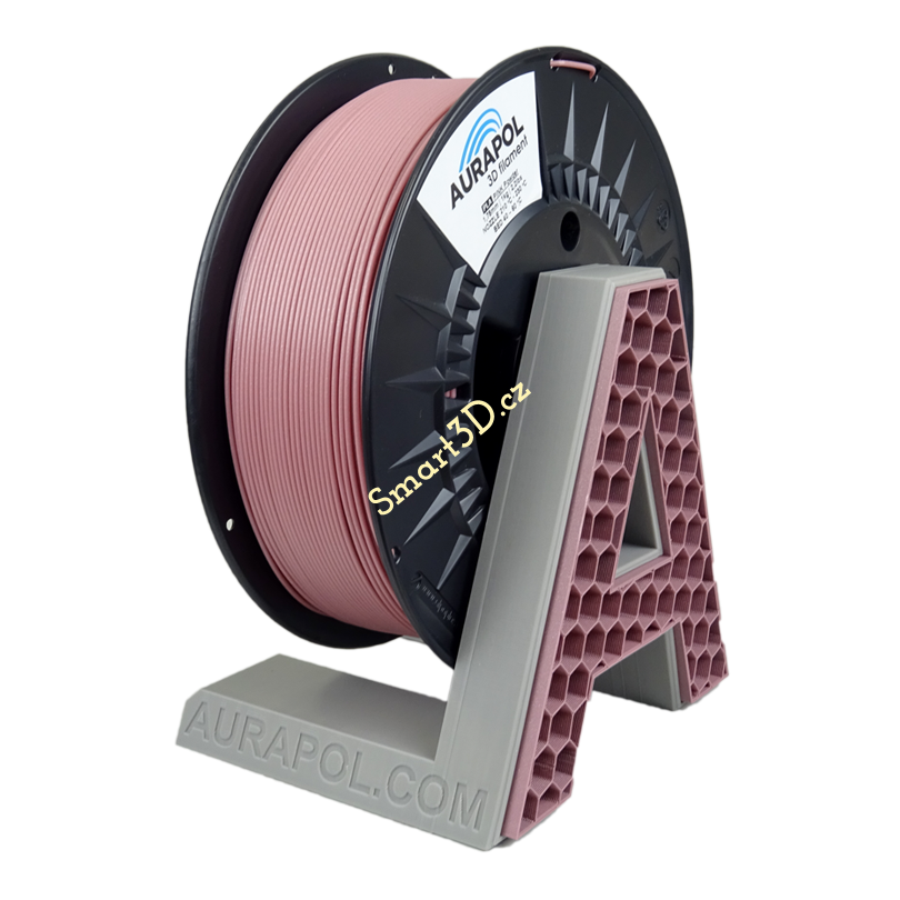 Filament AURAPOL / PLA / RUŽOVÝ PÚDR / 1,75 mm / 1 kg.