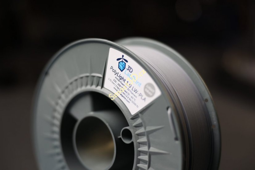 Filament 3DLabPrint / POLY LIGHT 1.0 / LW-PLA / LIGHT GRAY 1,75 mm / 1 kg