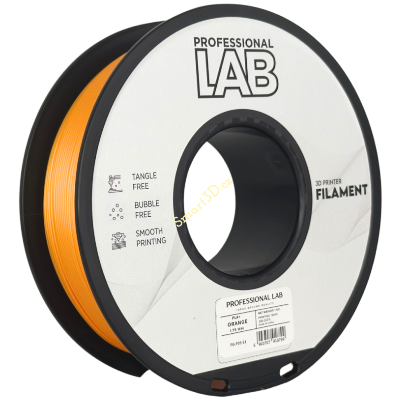 Filament PROFESSIONAL LAB / PLA+ / ORANŽOVÁ / 1,75 mm / 1 kg Filament PROFESSIONAL LAB / PLA+ / ORANŽOVÁ / 1,75 mm / 1 kg