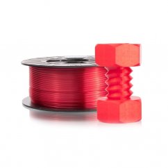 Filament FILAMENT-PM / PETG / transparentní červená / 1,75 mm / 1 kg.