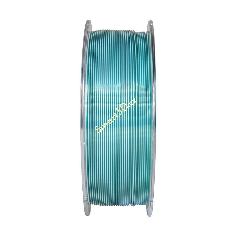 Filament DEVIL DESIGN / PLA SILK DUAL / STUDENO ZELENÁ + BIELA / 1,75 mm / 1 kg.