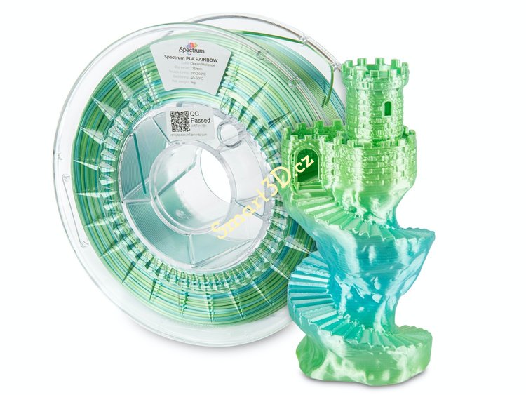 Filament SPECTRUM / PLA SILK RAINBOW / OCEAN MELANGE / 1,75 mm / 1 kg