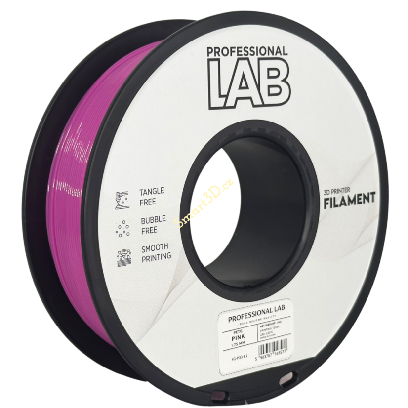 Filament PROFESSIONAL LAB / PETG / RUŽOVÁ / 1,75 mm / 1 kg