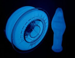 Filament DEVIL DESIGN / PLA / MODŘE SVÍTÍCÍ VE TMĚ/ 1,75 mm / 1 kg.