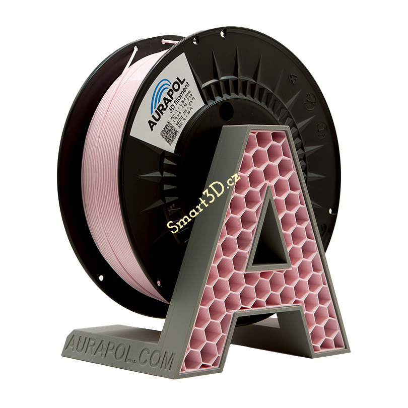 Filament AURAPOL / PETG / COTTON CANDY / 1,75 mm / 1 kg.