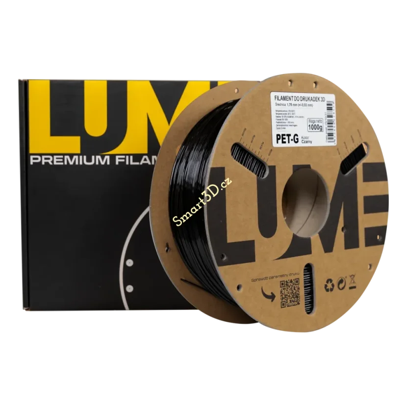 Filament LUME / PETG / ČIERNA / 1,75 mm / 1 kg