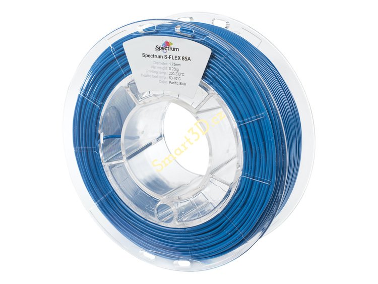 Filament SPECTRUM / S-FLEX 85A / MODRÁ "PACIFIC" / 1,75 mm / 0,25 kg