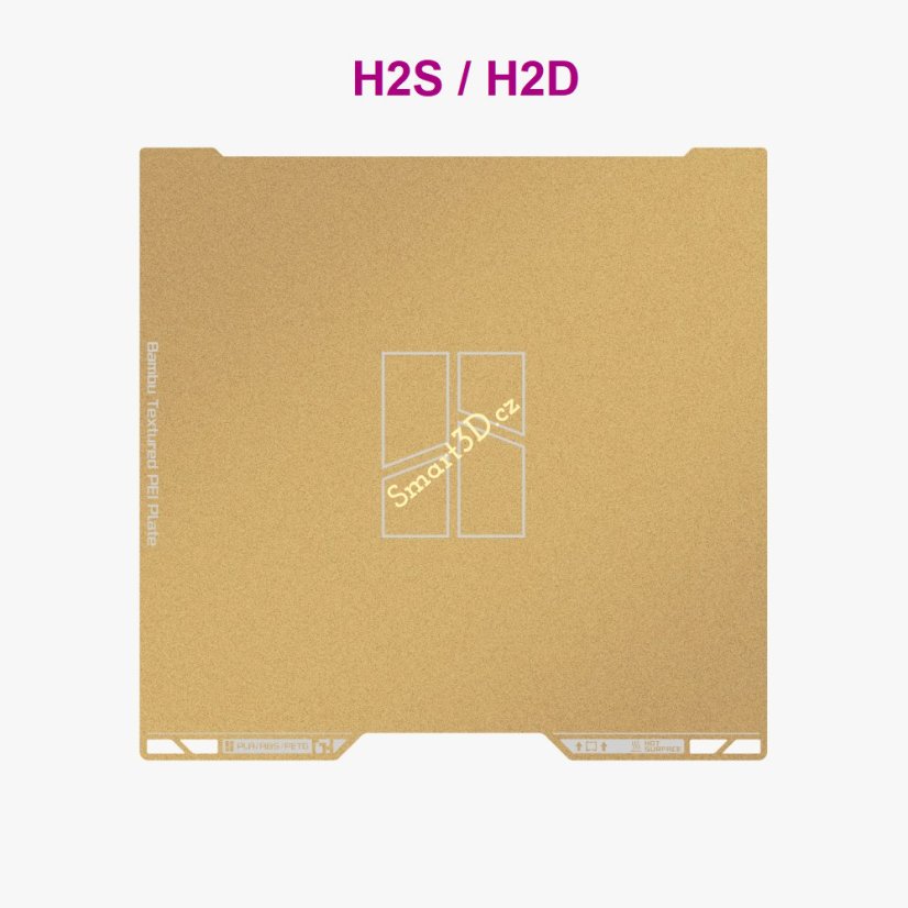 Bambu Lab texturovaný PEI plát pro H2S / H2D Bambu Lab texturovaný PEI plát pro H2S / H2D