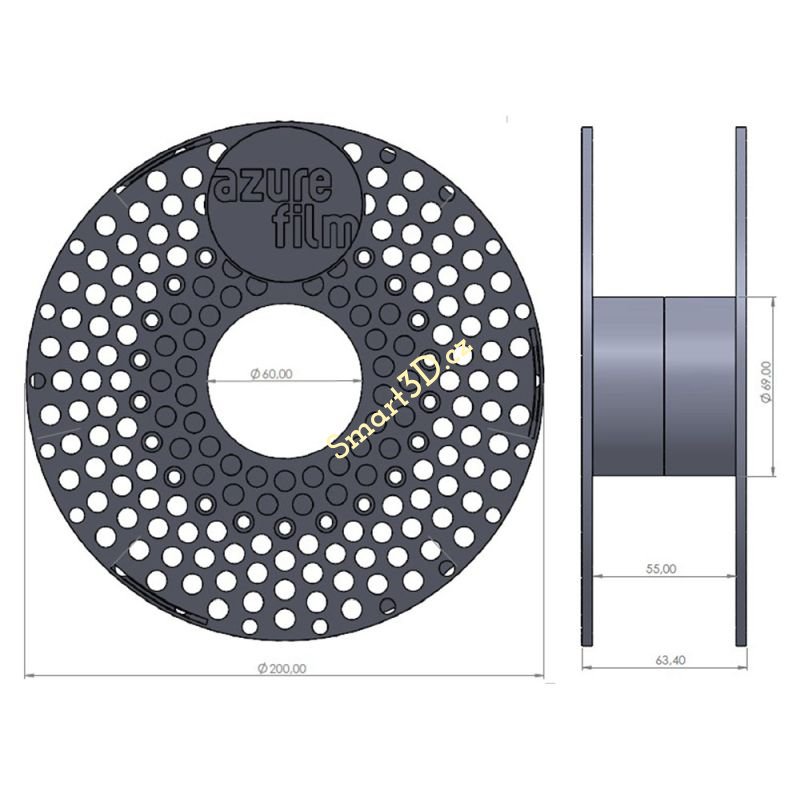 Filament AzureFilm / PLA / ŽLUTÁ  TRANSPARENT / 1,75 mm / 1 kg.